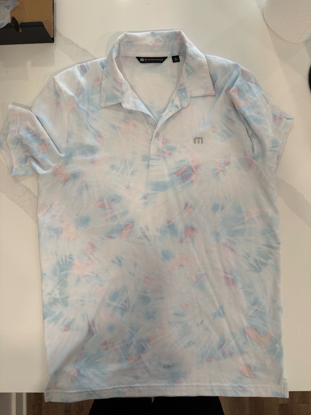 TravisMathew Floral Tropical Polo Shirt Men’s Medium